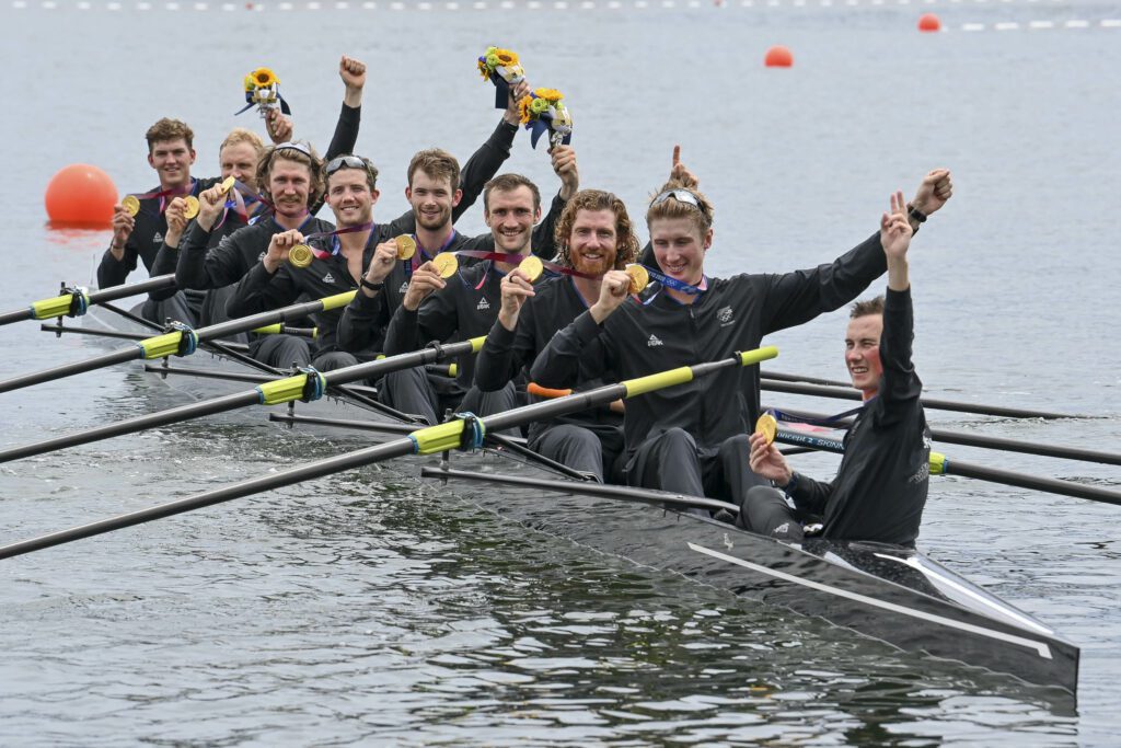 Rowing New Zealand men's eight at Tokyo 2020 Olympic Games.