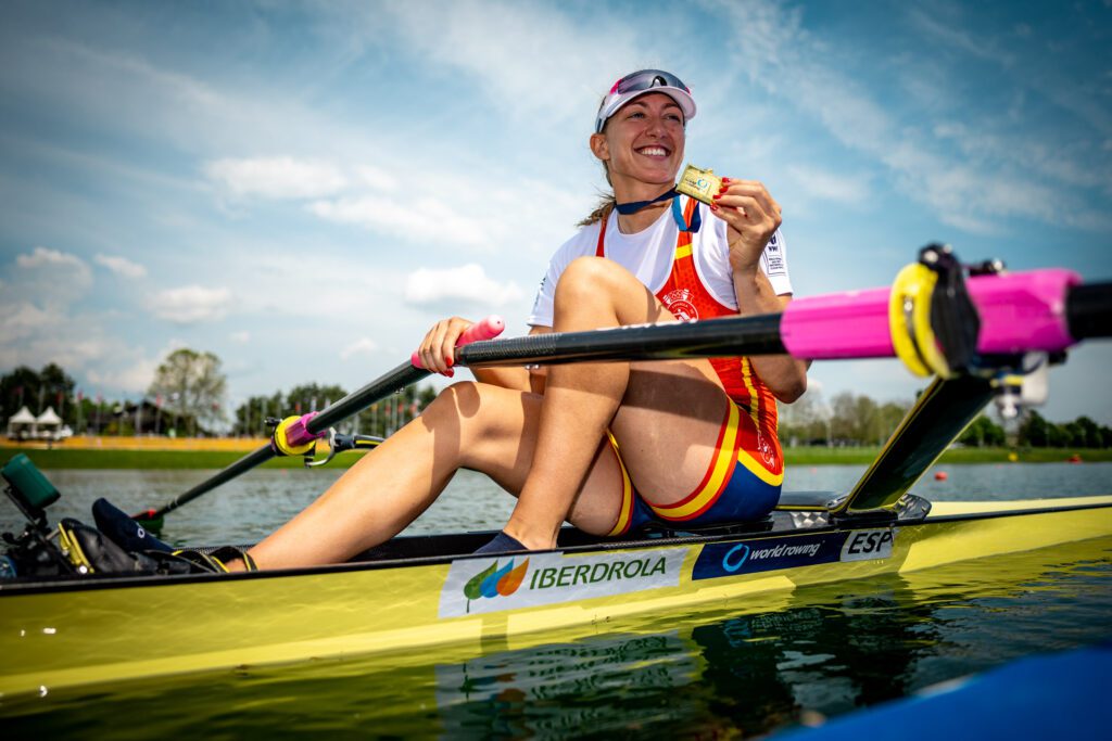 Virginia Diaz at 2023 World Rowing Cup I Zagreb, Croatia.